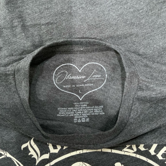 Obsessive Love Los Angeles California Crop Top - Picture 3 of 3